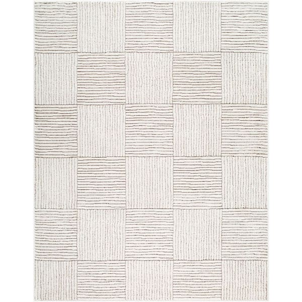 Livabliss Galey Alix x Livabliss Architect II Modern Geometric Area Rug, 9'2 in. x 12' (9' x 12'), Brown