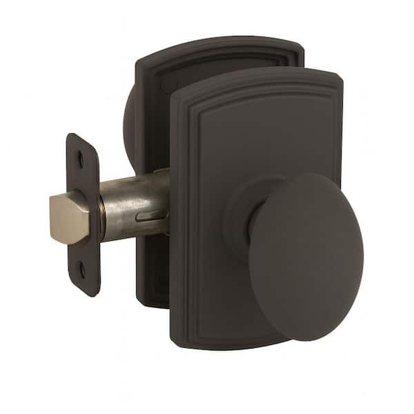 Italian Collection Canova Black Hall/Closet Door Knob