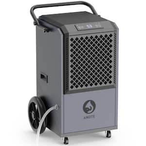 305 pt. 9,000 sq. ft. Bucketless Commercial and Industrial Dehumidifier in. Black, NEMA 5-20 Receptacle