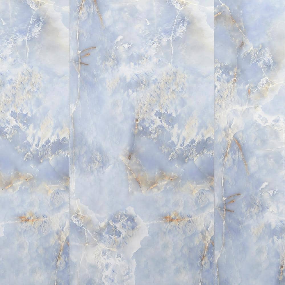 Selene Blue Onyx 24" x 48" Polished Porcelain Tile