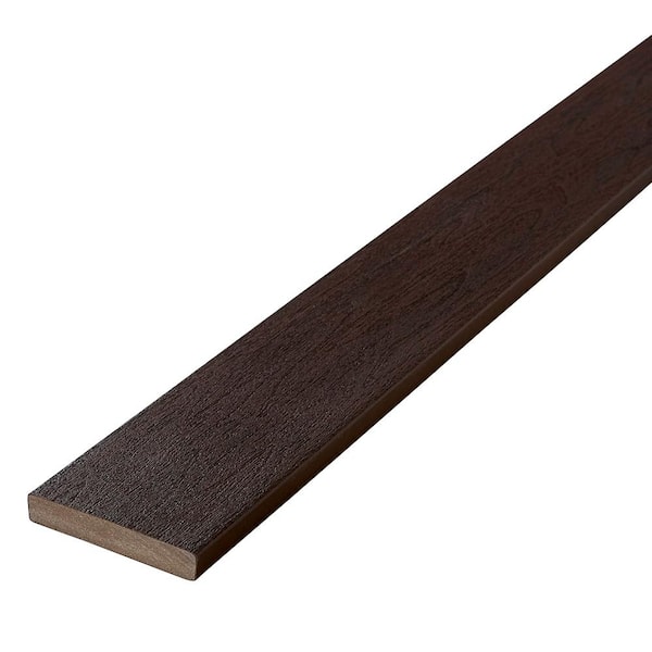 1x6-12' Concordia Symmetry Capped Composite Deck Board-Burnt Umber Square Edge (Actual Size:. 935" x 5.4") BRD