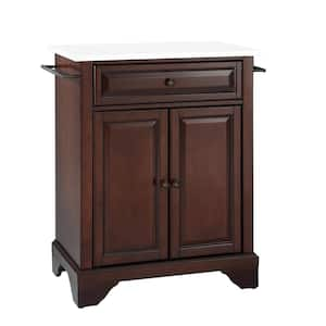 Lafayette Mahogany Portable Kitchen Island/Cart with Granite Top