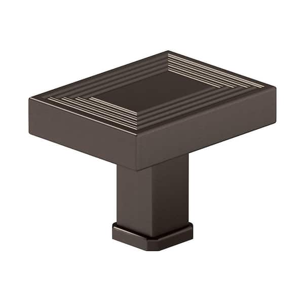 Richelieu Hardware Como Collection 1-3/4 in. (45 mm) x 1-3/8 in. (35 mm) Honey Bronze Transitional Cabinet Knob
