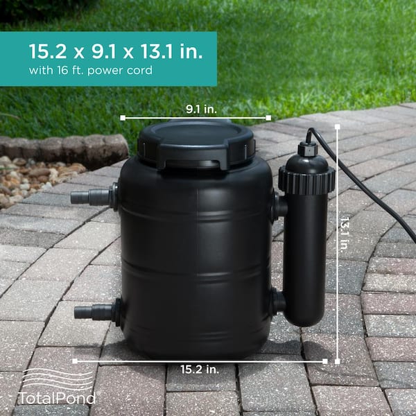 1200 Gal. Complete Pressurized Pond Filter with UV Clarifier