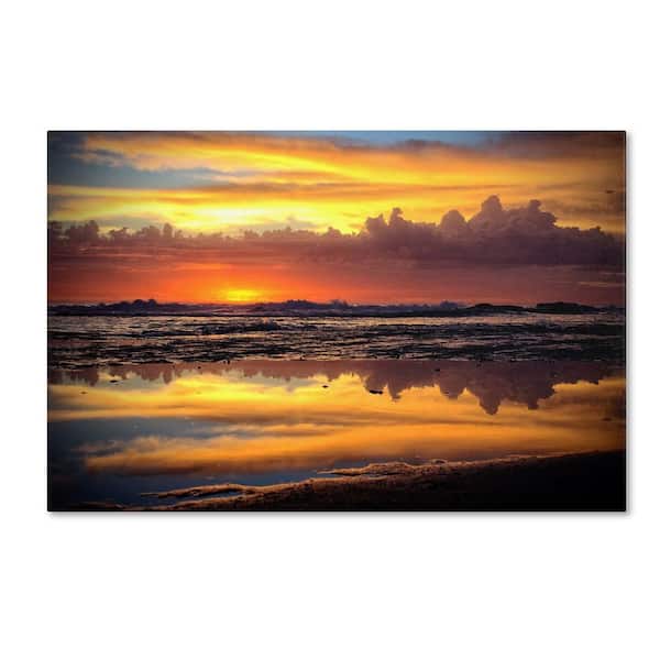 Trademark Fine Art 22 in. x 32 in. "Morning Reflections" by Beata Czyzowska Young Printed Canvas Wall Art
