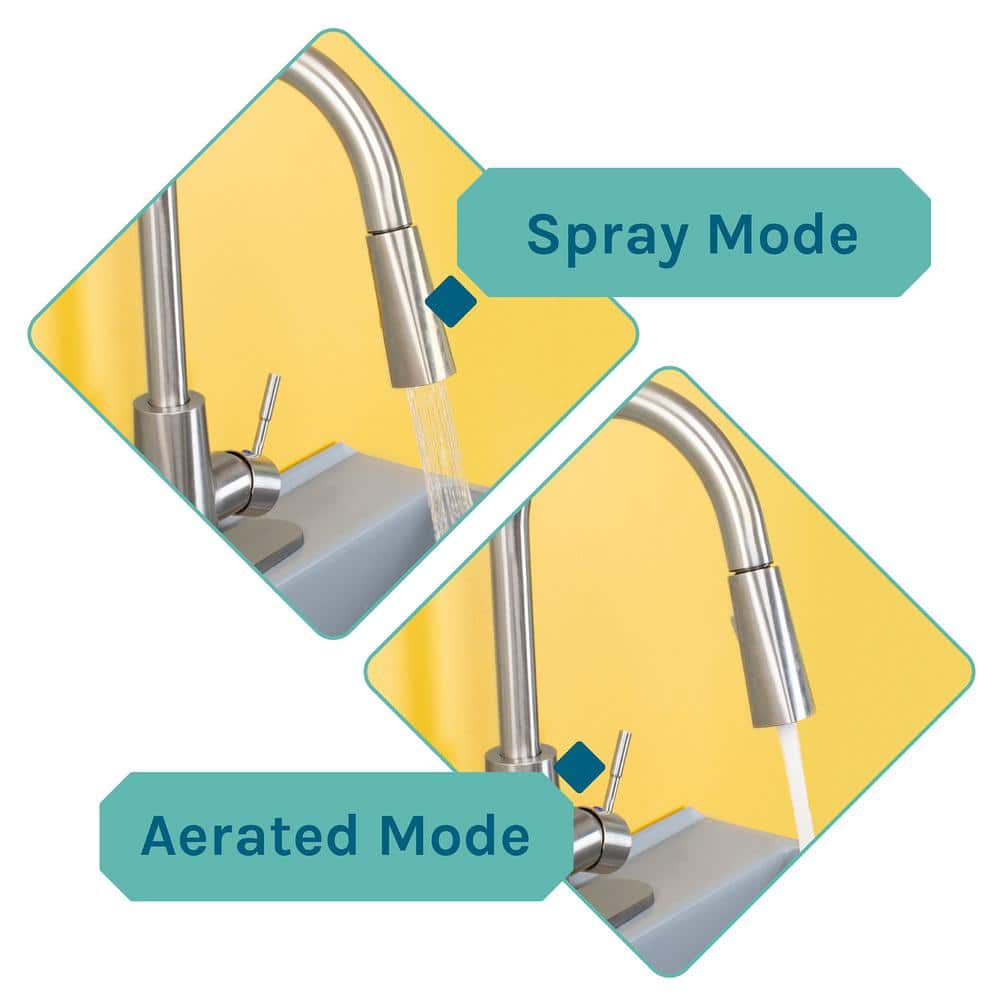 Gray Freestanding Utility Sink with Stainless Steel Faucet