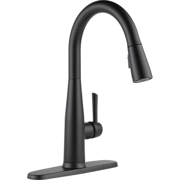 Delta Essa Touch2O Technology Single-Handle Pull-Down Sprayer Kitchen Faucet with MagnaTite Docking in Matte Black