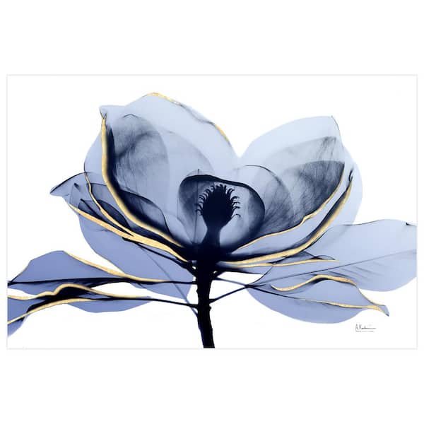 Empire Art Direct "Golden Midnight 2" Unframed Free Floating Tempered Glass Panel Graphic Wall Art Print 32 in. x 48 in.