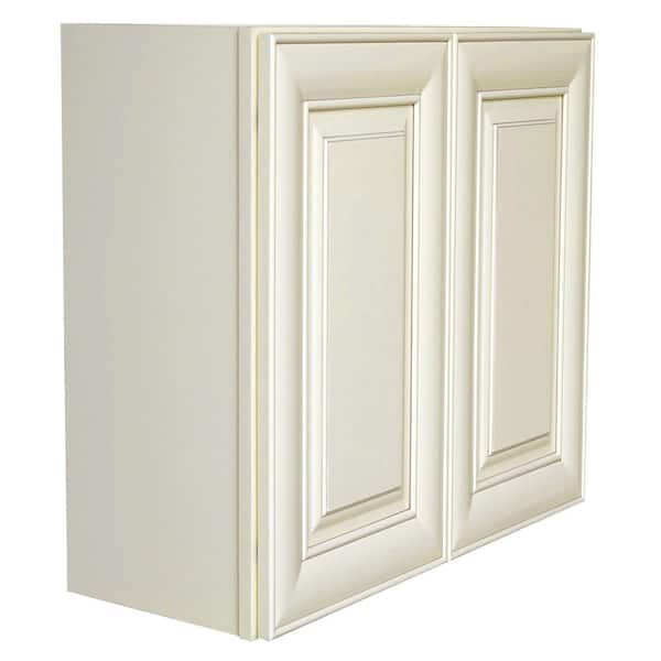 Ready to Assemble 9x42x12 in. Shaker Wall End Open Shelf Cabinet in White