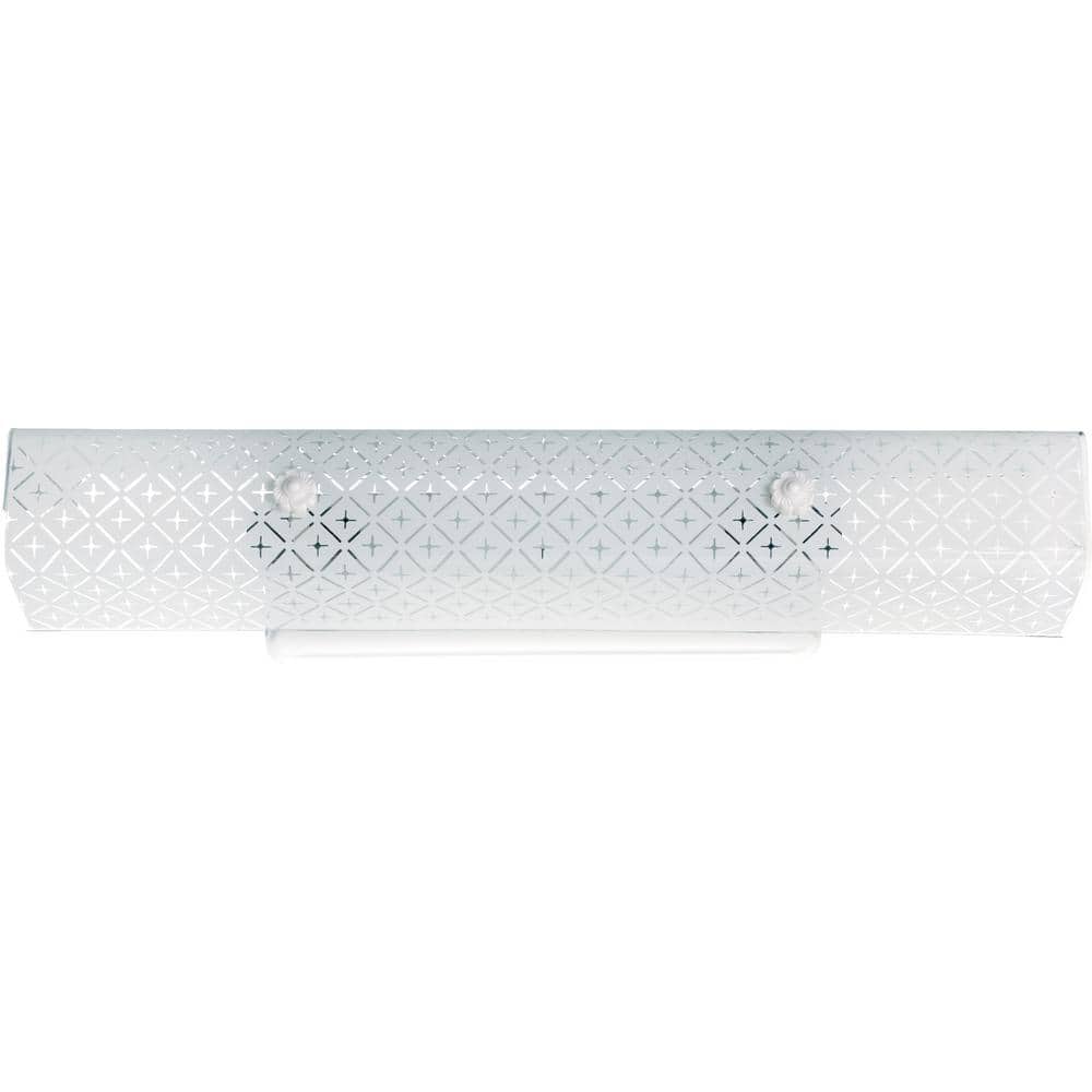 White Diamond Pattern 24" Dimmable Vanity Light