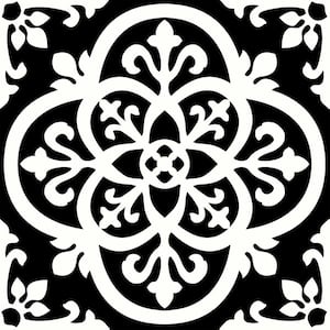 Take Home Sample - Gothic Black 6 in. W x 6 in. L Residential Vinyl Tile Flooring
