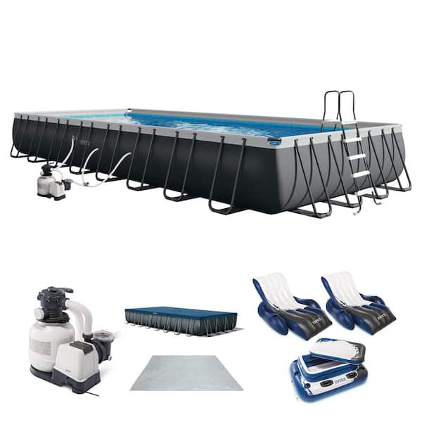 Ultra XTR 32 ft. x 16 ft. Rectangular 52 in. Deep Above Ground Pool Set