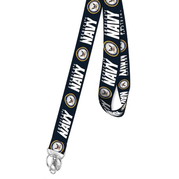 HY-KO 1 in. W Licesed Navy Lanyard