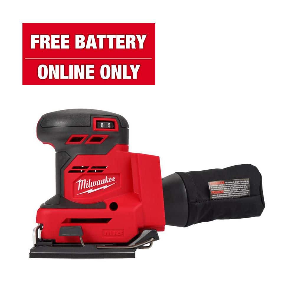 Milwaukee M18 18V Lithium-Ion Cordless 1/4 in. Sheet Sander (Tool-Only) 2649-20