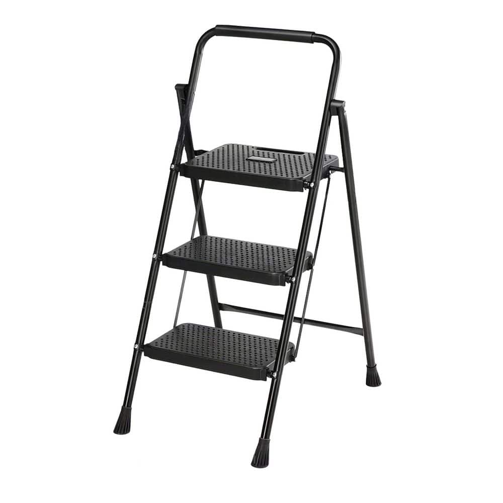 3-Step Lightweight Metal Step Stool (8 ft. Reach), 500 lb. Load Capacity, Portable Step Tools price history on PriceWatchPro