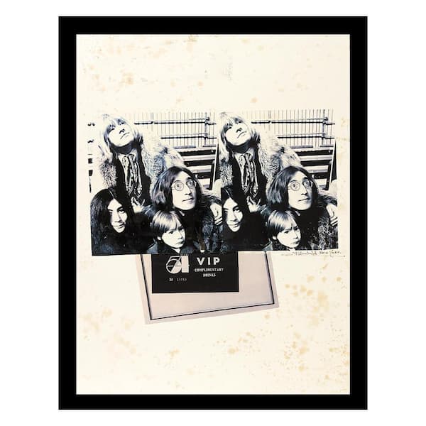 VENICE BEACH Collections John Lennon, Yoko Ono Studio 54-Family Image by Fairchild Paris 1-Piece Framed Graphic Print Abstract 18 in. x 14 in.