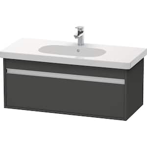 Ketho 17.88 in. W x 39.38 in. D x 16.13 in. H Bath Vanity Cabinet without Top in Graphite