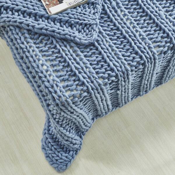 Cozy Chunky Cable Bed Runner Knitting Pattern for Super Bulky Yarn