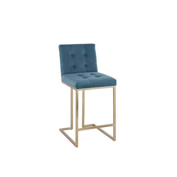 Teal Blue Low Back Counter Height Chair, Teal Bar Stools Ireland