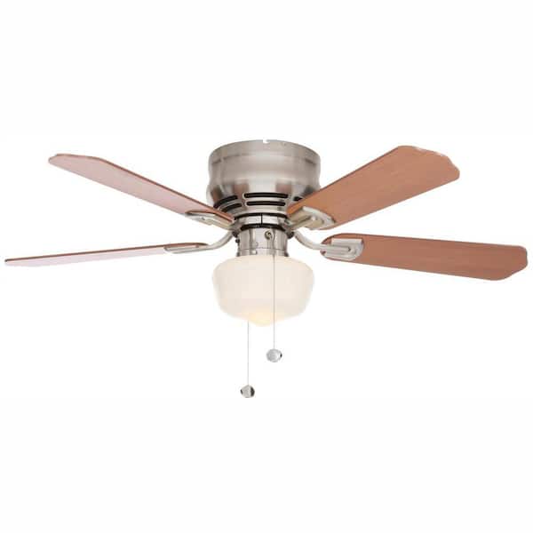 PRIVATE BRAND UNBRANDED Middleton 42 in. LED Indoor Brushed Nickel Ceiling Fan with Light Kit