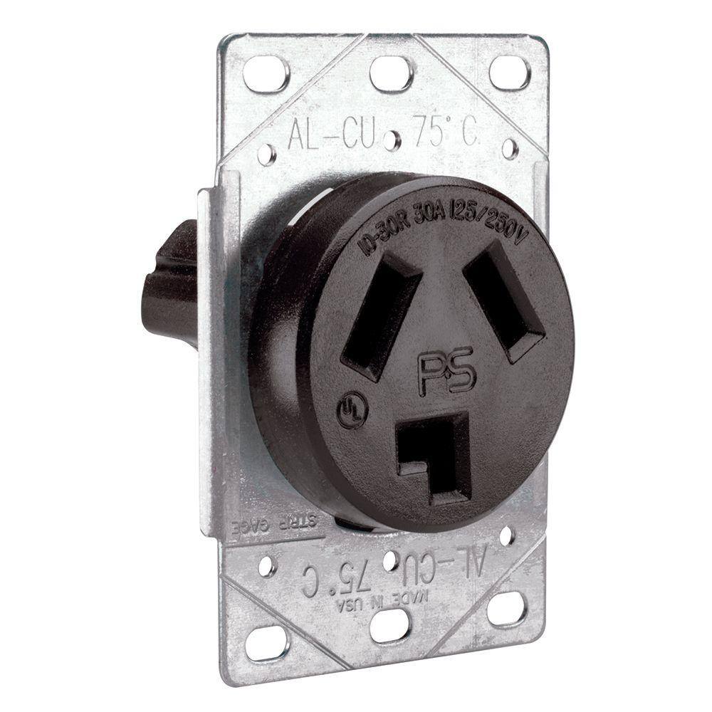 Cooper Twist Turn Locking Flanged Outlet Receptacle L10-30R 30A 125/250V L1030FO 