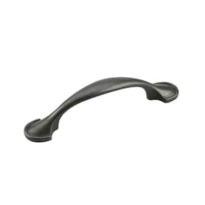 Mericourt Collection 3 in. (76 mm) Matte Black Traditional Cabinet Arch Pull