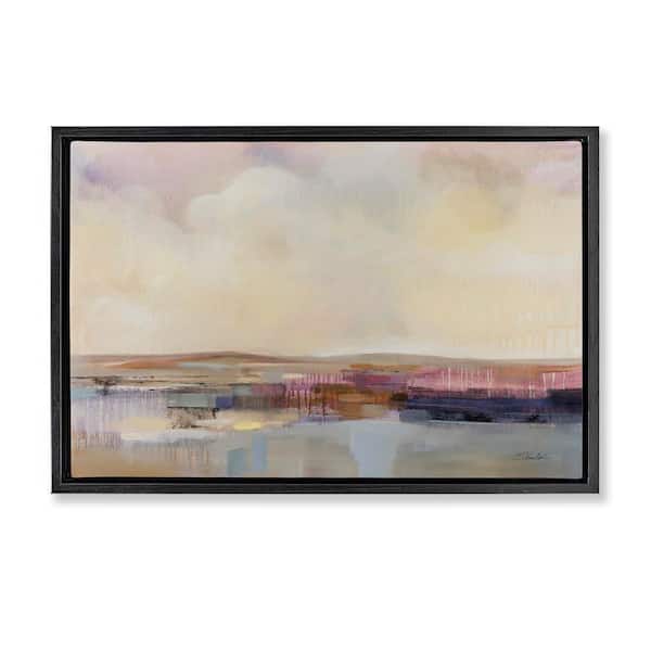 Stupell Industries Billowing Clouds Abstraction by Silvia Vassileva Black Floater Frame Nature Graphic Art Print 17 in. x 25 in.