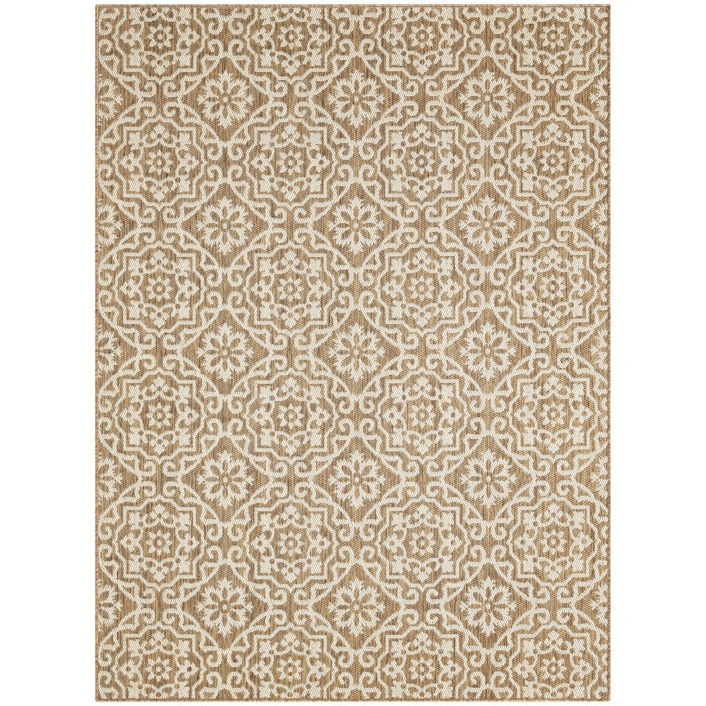 Nicole Miller Kenmare Patio Country Danica Area Rug, Brown, 5X7 Ft