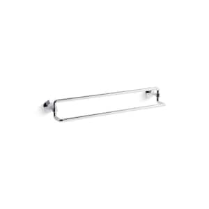 Occasion 24 in. Wall Mounted Double Towel Bar in Polished Chrome
