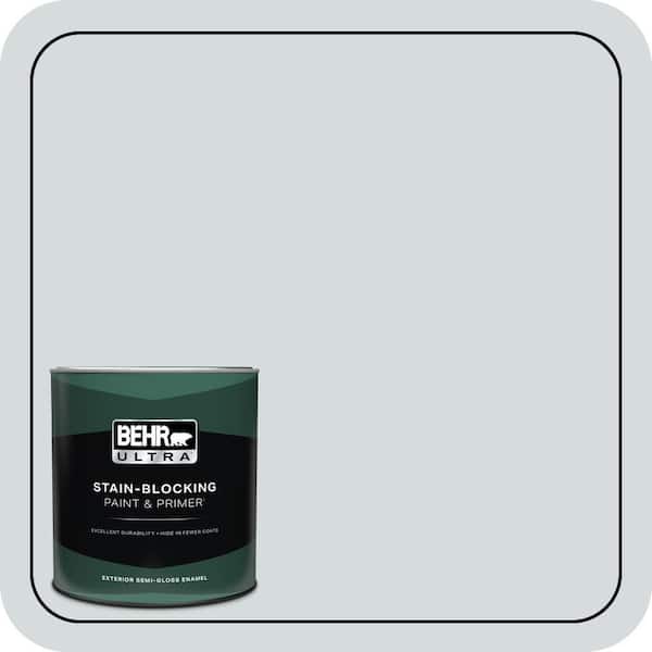 BEHR ULTRA 1 qt. Home Decorators Collection #HDC-CT-16 Billowing Clouds Semi-Gloss Enamel Exterior Paint & Primer