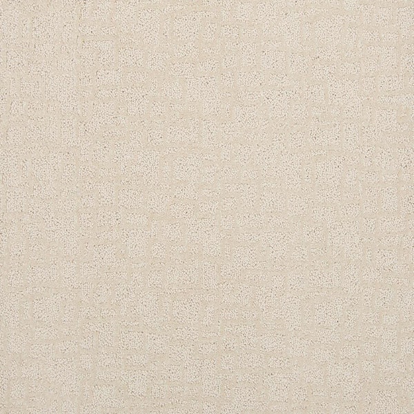 Lifeproof with Petproof Technology Painted Picture - Quartz-Beige 12 ft. 45 oz. Triexta PET Pattern Installed Carpet