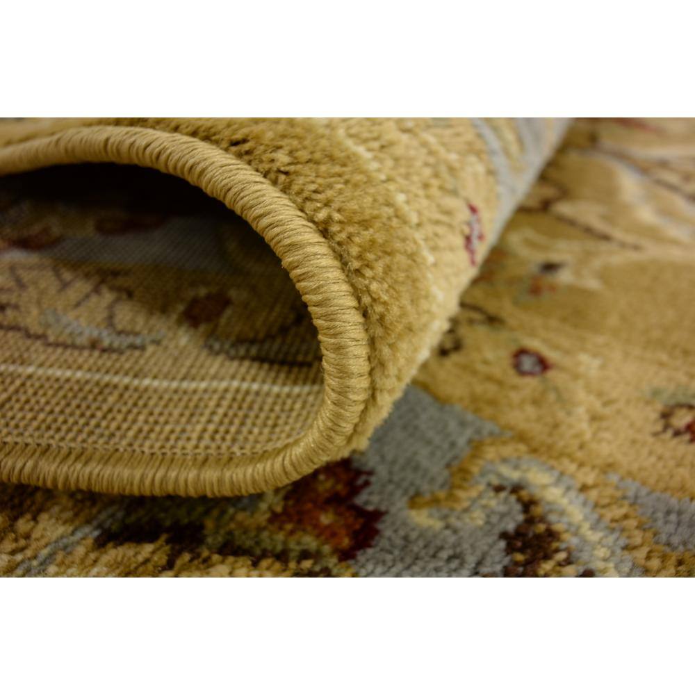 Handmade Dark Yellow Rectangular Synthetic 9' x 12' Area Rug