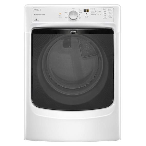 Maytag Maxima X 7.4 cu. ft. Electric Dryer with Steam in White