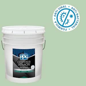 5 gal. PPG1130-4 Lime Taffy Semi-Gloss Antiviral and Antibacterial Interior Paint with Primer