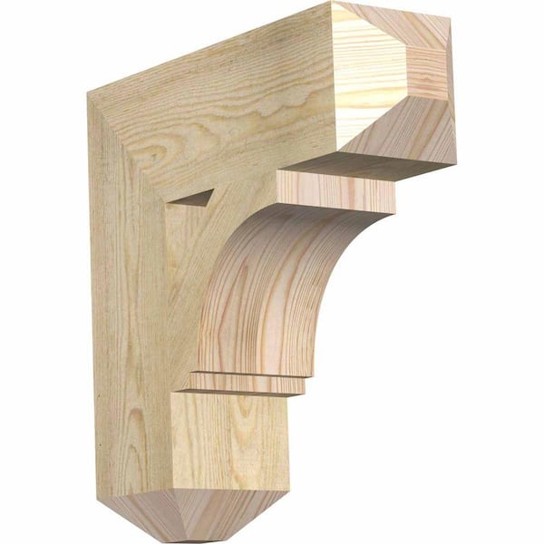 Ekena Millwork 6 in. x 20 in. x 20 in. Douglas Fir Imperial Craftsman Rough Sawn Bracket