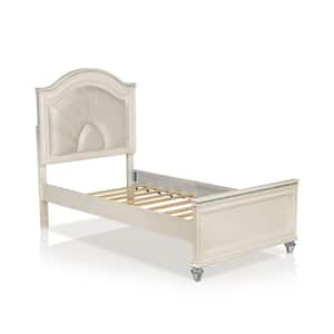 Panella Pearl White Twin Kid Bed