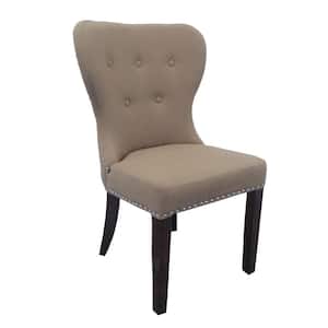 Valerie 36 in. Taupe Linen Side Chair