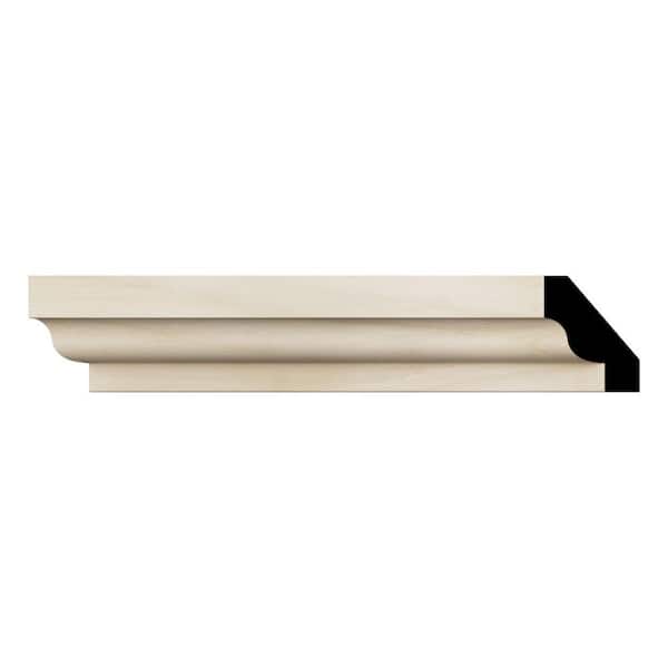 Ekena Millwork WM60 0.56 in. D x 1.75 in. W x 96 in. L Wood (Fingerjoint Pine) Crown Moulding