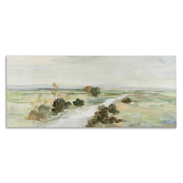Stupell Industries Valley Creek Landscape by Silvia Vassileva Unframed Nature Graphic Art Print 10 in. x 24 in.