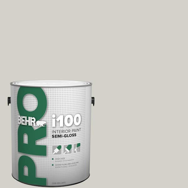 1 gal. Designer Collection #DC-014 Gray View Semi-Gloss Interior Paint
