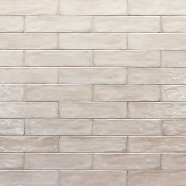 Rustico Cream 3 in. x 12 in. Glossy Ceramic Rectangular Wall Tile (10.763 sq. ft. /Case)