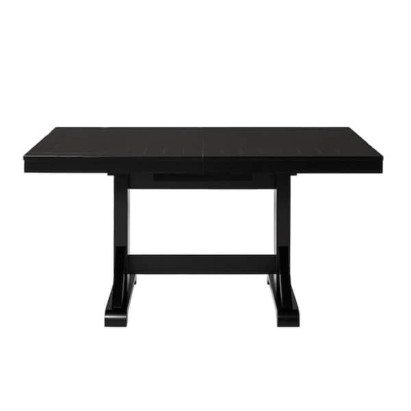 Walker Edison Furniture Company Millwright Black Extendable