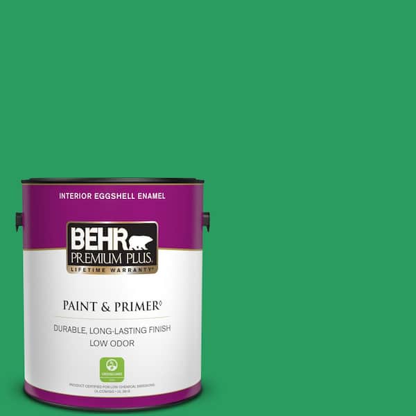 BEHR PREMIUM PLUS 1 gal. #S-G-450 Herbal Tea Eggshell Enamel Low Odor Interior Paint & Primer