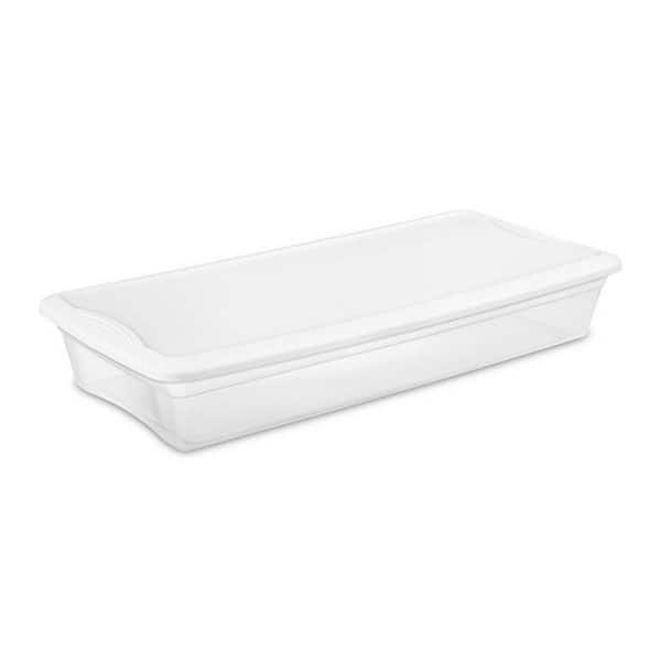41 Qt. Under the Bed Latching Tote Storage Box Container (24-Pack)
