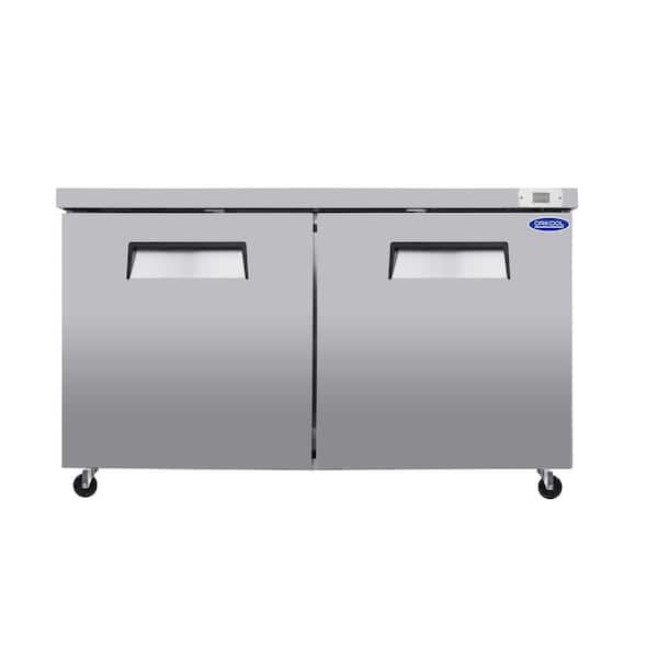 Unbranded 61 in. 18.5 cu.ft. Auto/Cycle Defrost Commercial Upright Freezer in Stainless Steel, -8°F to 1°F