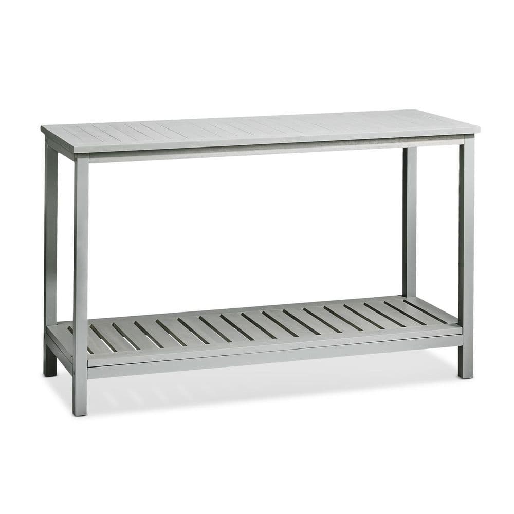 4Ft. Patio Gray Double-Tier Wooden Console Table price history on PriceWatchPro