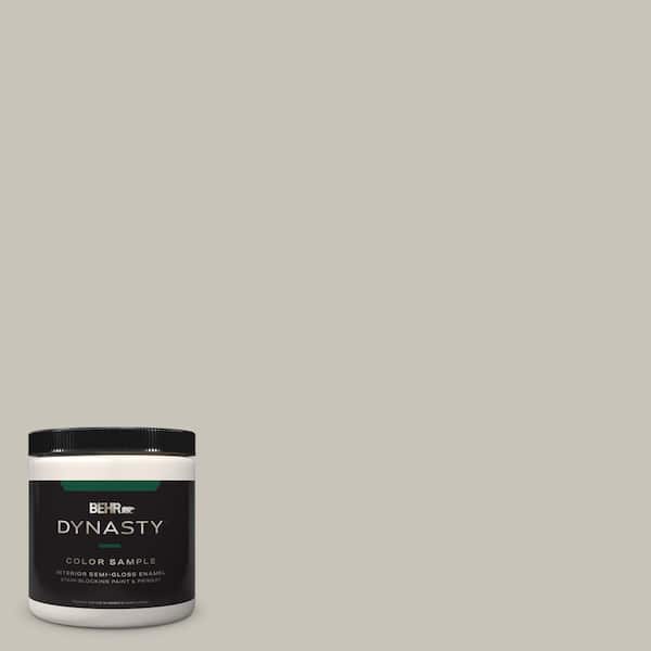 BEHR DYNASTY 8 oz. #BXC-59 Pavestone Semi-Gloss Enamel Stain-Blocking Interior/Exterior Paint and Primer Sample