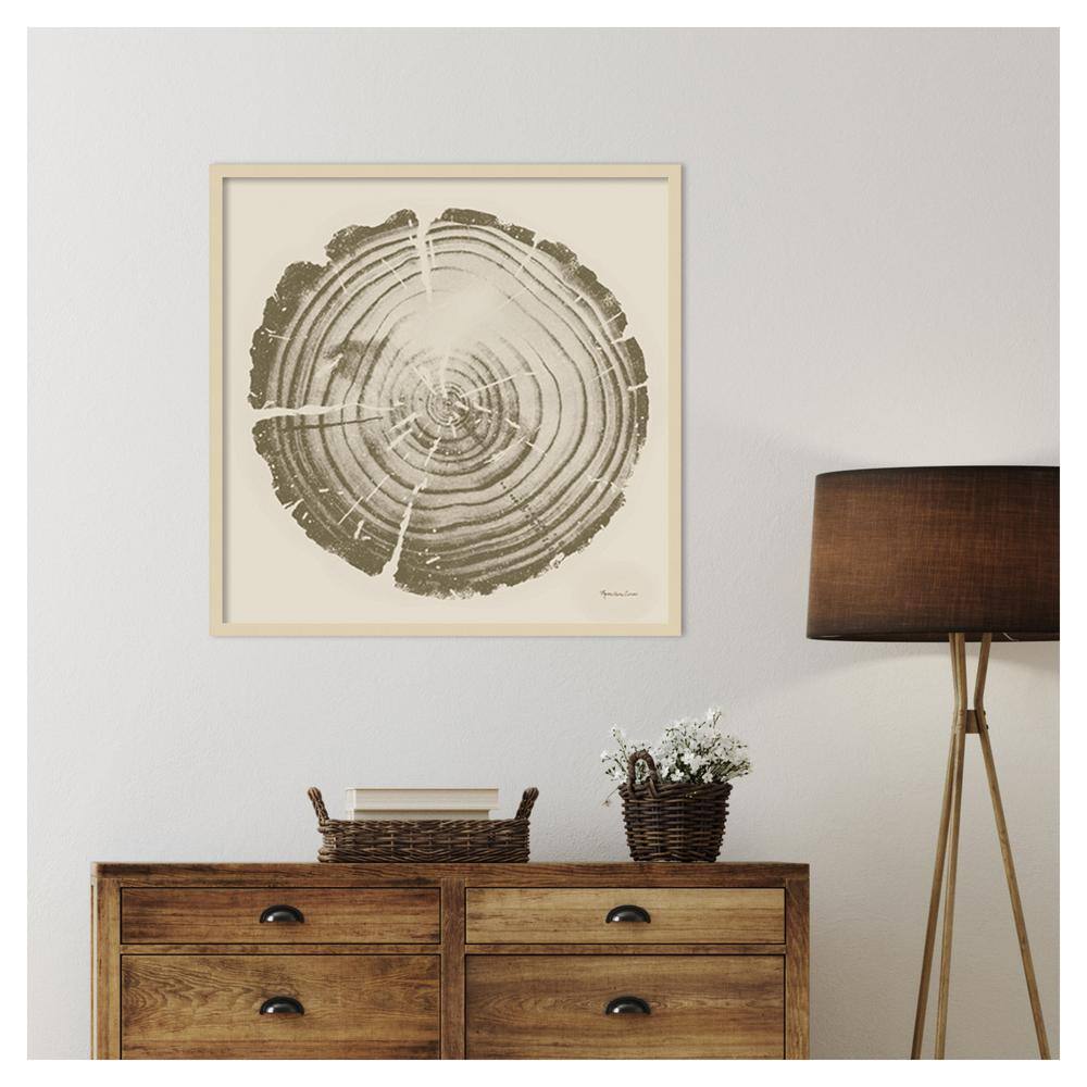 Tree Trunk Cream II Natural Wood Framed Wall Art