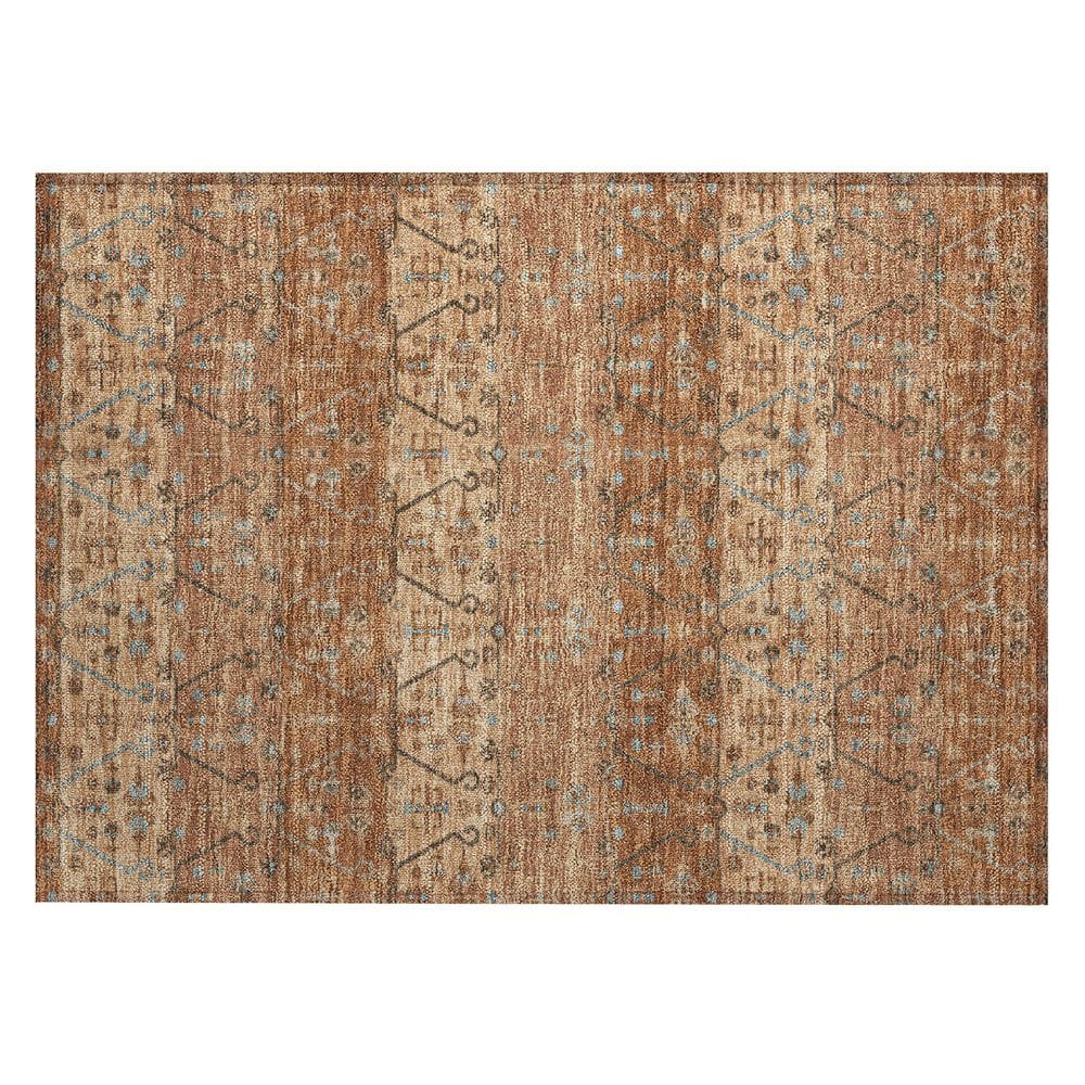 Chantille Machine Washable Indoor/Outdoor Abstract ACN2858 Paprika 3 ft. x 4 ft. Area Rug price history on PriceWatchPro