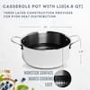 LEXI HOME Diamond Tri-ply 3-Piece Stainless Steel Nonstick Frying Pan Set  LB5708 - The Home Depot